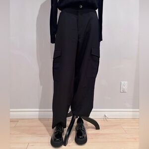 Zara Black Pants With Pockets and Elastic Waistband